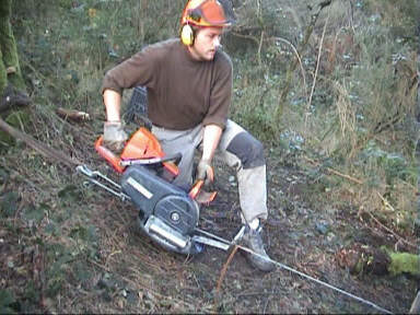 treuil forestier pour tronconneuse